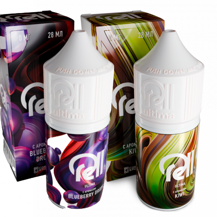 Жидкость Rell Ultimate Salt - Raspberry Orange ice (Малина Апельсин Лед) 30 мл (20 мг)